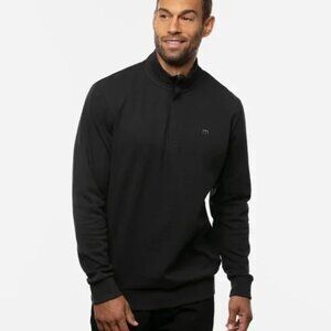 NWT Travis Mathew Black Cloud Quarter Zip Up